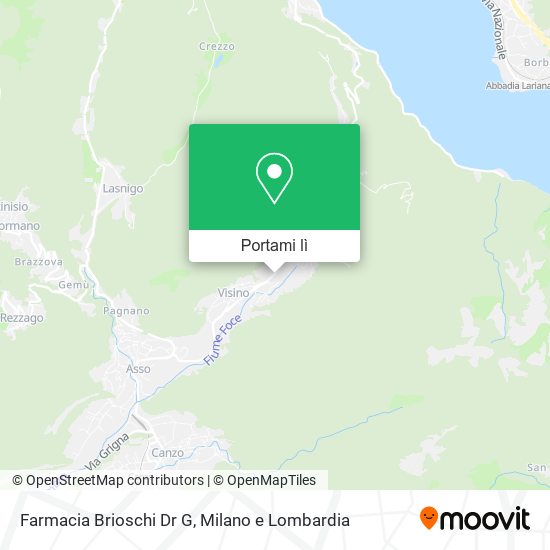 Mappa Farmacia Brioschi Dr G