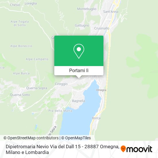 Mappa Dipietromaria Nevio Via del Dall 15 - 28887 Omegna