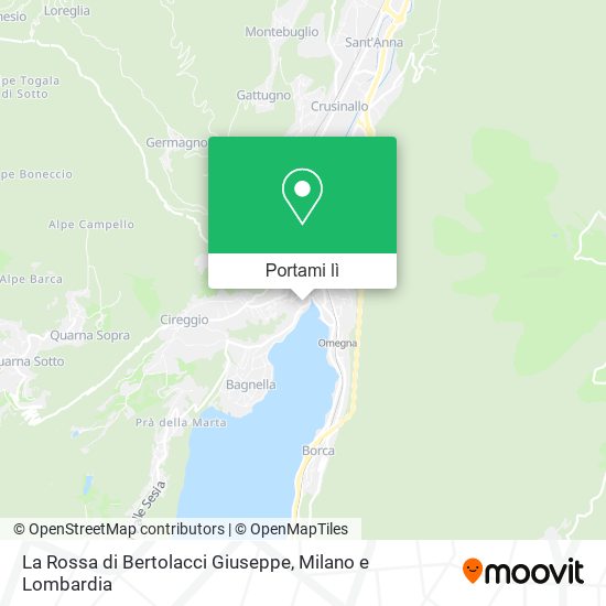 Mappa La Rossa di Bertolacci Giuseppe