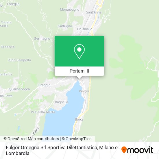 Mappa Fulgor Omegna Srl Sportiva Dilettantistica