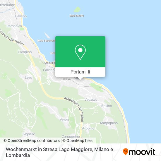 Mappa Wochenmarkt in Stresa Lago Maggiore