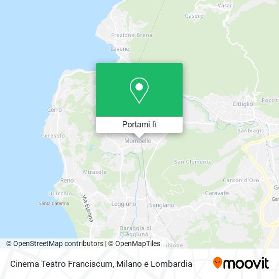 Mappa Cinema Teatro Franciscum