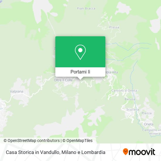 Mappa Casa Storica in Vandullo