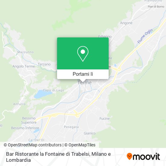 Mappa Bar Ristorante la Fontaine di Trabelsi