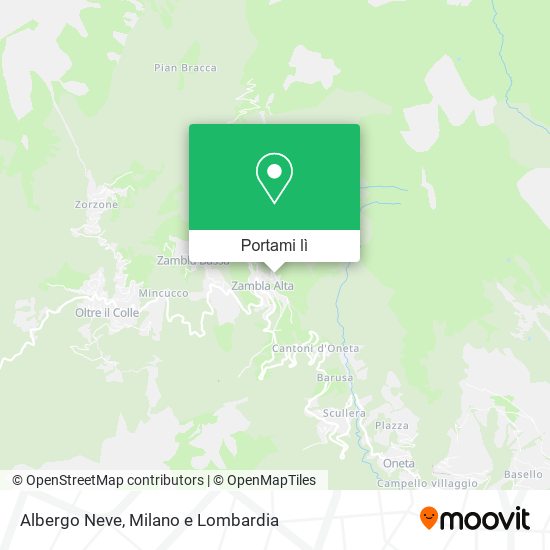 Mappa Albergo Neve