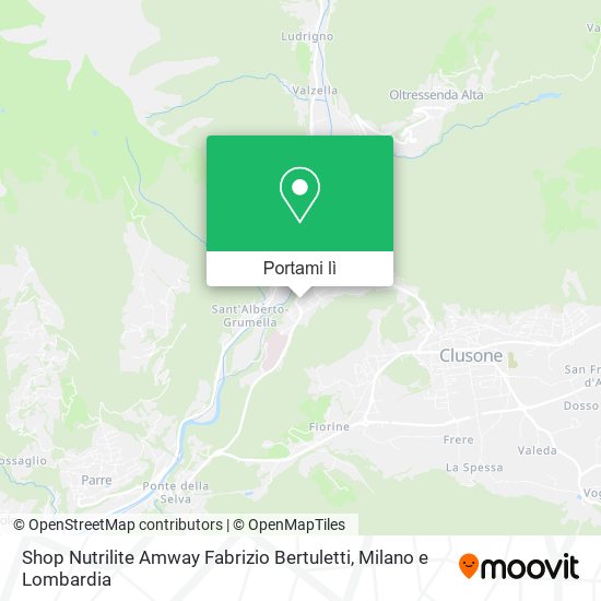 Mappa Shop Nutrilite Amway Fabrizio Bertuletti