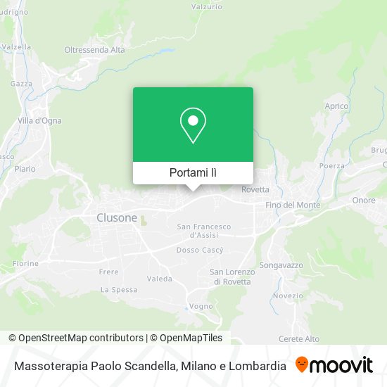 Mappa Massoterapia Paolo Scandella