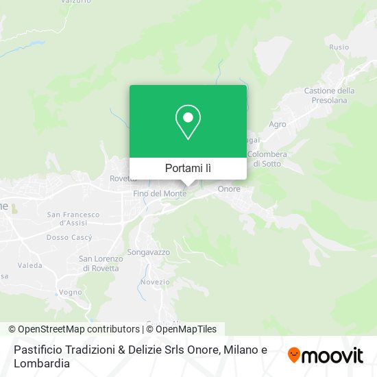 Mappa Pastificio Tradizioni & Delizie Srls Onore