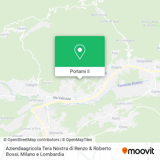 Mappa Aziendaagricola Tera Nostra di Renzo & Roberto Bossi