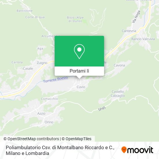 Mappa Poliambulatorio Csv. di Montalbano Riccardo e C.