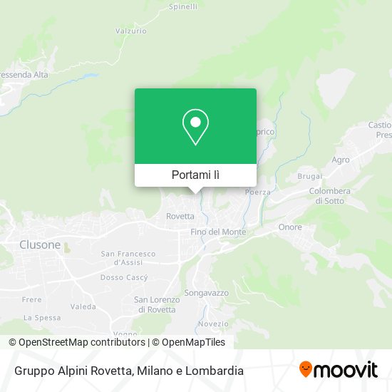Mappa Gruppo Alpini Rovetta