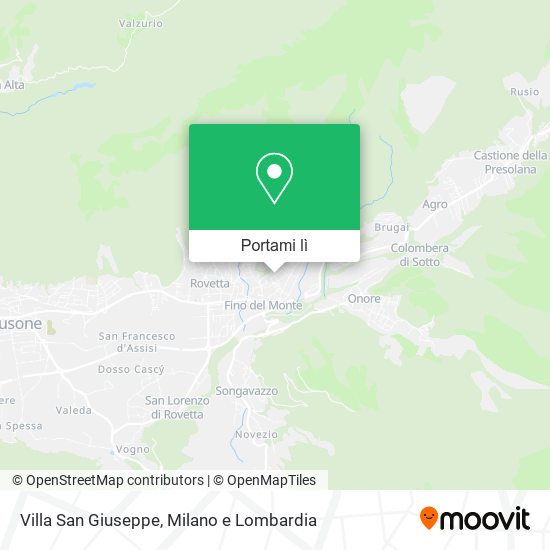 Mappa Villa San Giuseppe