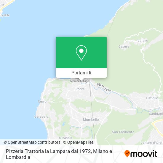 Mappa Pizzeria Trattoria la Lampara dal 1972