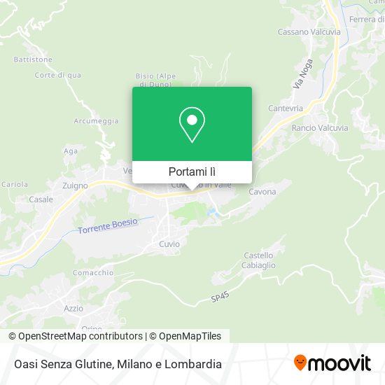 Mappa Oasi Senza Glutine