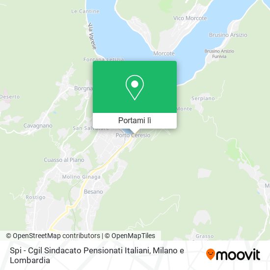 Mappa Spi - Cgil Sindacato Pensionati Italiani