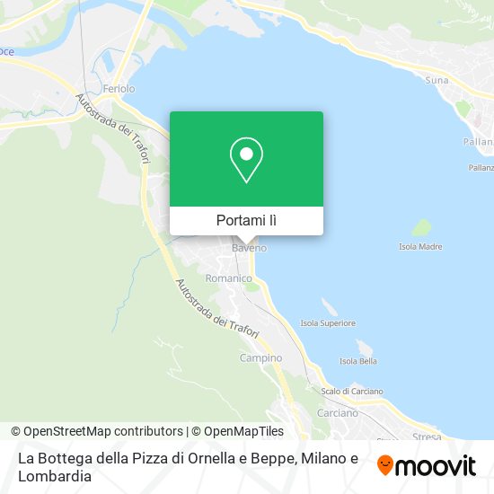 Mappa La Bottega della Pizza di Ornella e Beppe