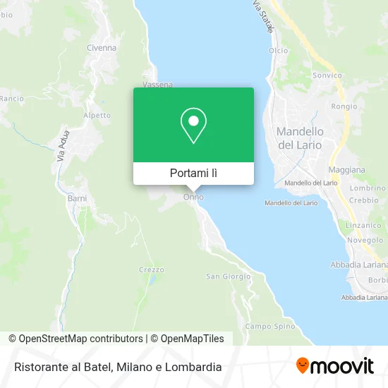 Mappa Ristorante al Batel