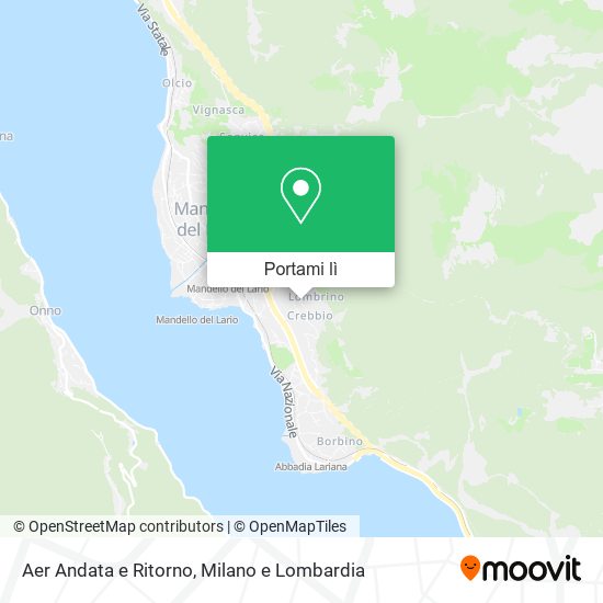 Mappa Aer Andata e Ritorno