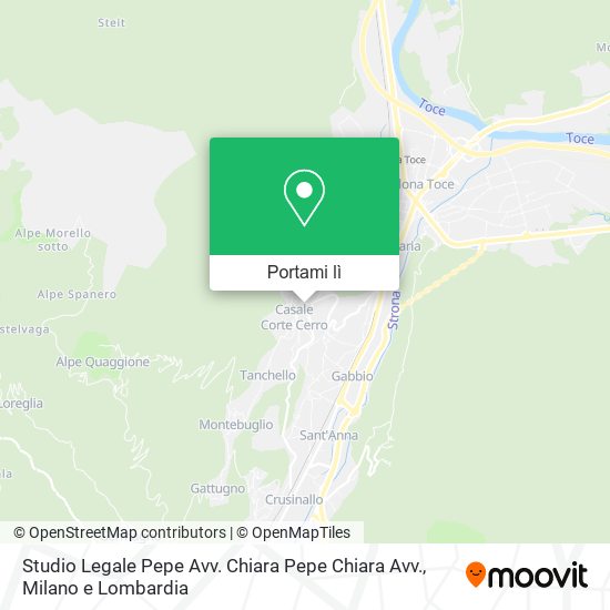 Mappa Studio Legale Pepe Avv. Chiara Pepe Chiara Avv.