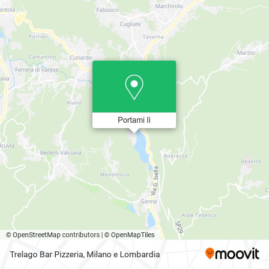 Mappa Trelago Bar Pizzeria