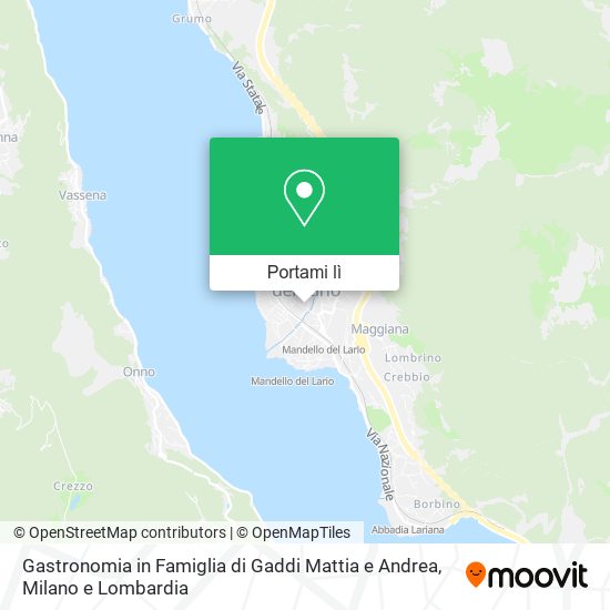 Mappa Gastronomia in Famiglia di Gaddi Mattia e Andrea