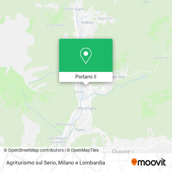 Mappa Agriturismo sul Serio