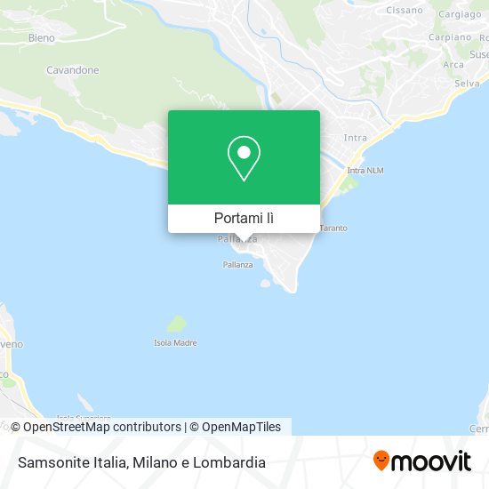 Mappa Samsonite Italia