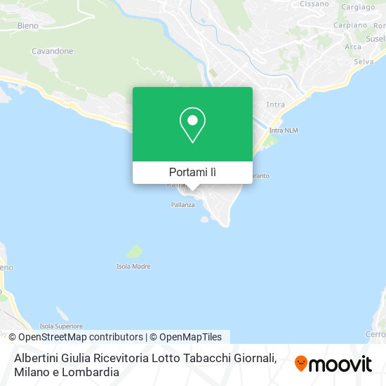 Mappa Albertini Giulia Ricevitoria Lotto Tabacchi Giornali