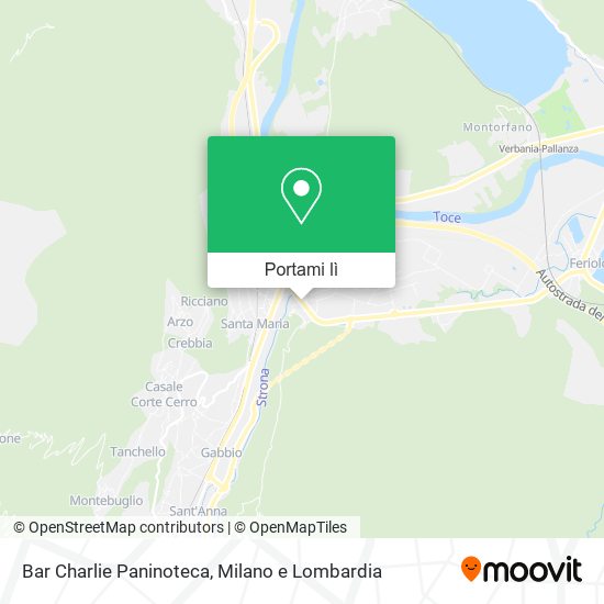 Mappa Bar Charlie Paninoteca