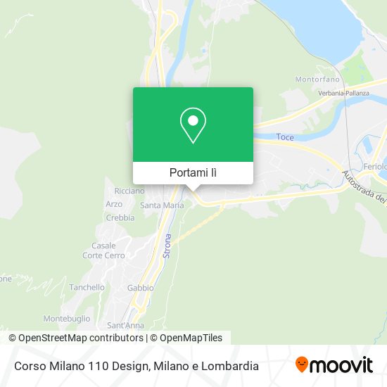 Mappa Corso Milano 110 Design