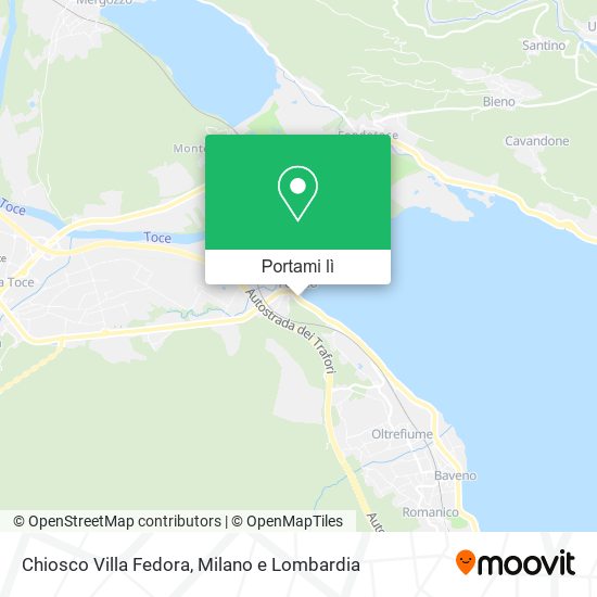 Mappa Chiosco Villa Fedora