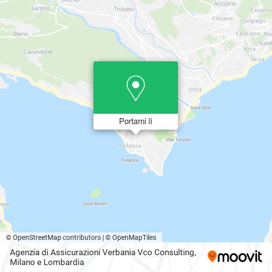 Mappa Agenzia di Assicurazioni Verbania Vco Consulting