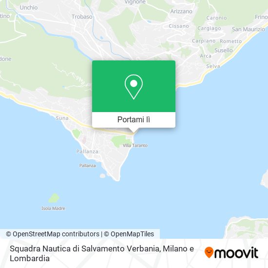 Mappa Squadra Nautica di Salvamento Verbania