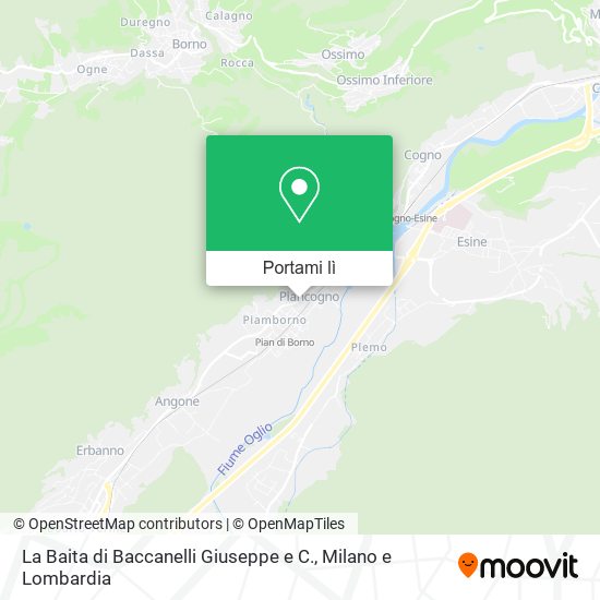 Mappa La Baita di Baccanelli Giuseppe e C.