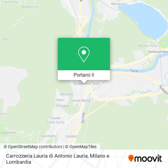 Mappa Carrozzeria Lauria di Antonio Lauria