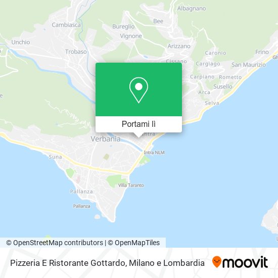 Mappa Pizzeria E Ristorante Gottardo