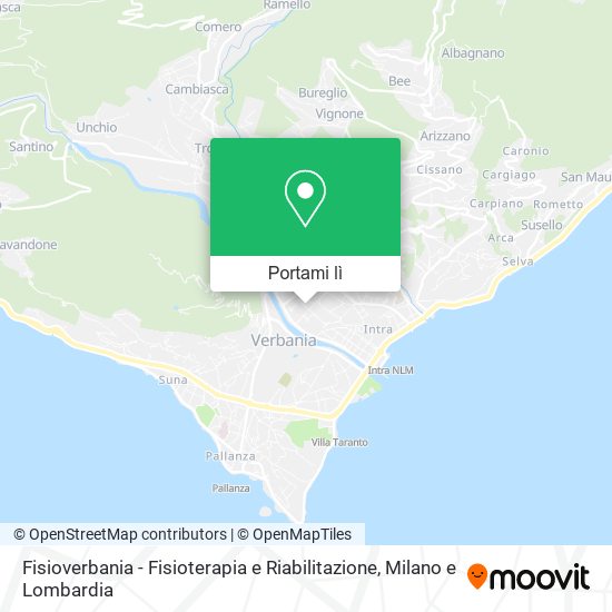 Mappa Fisioverbania - Fisioterapia e Riabilitazione
