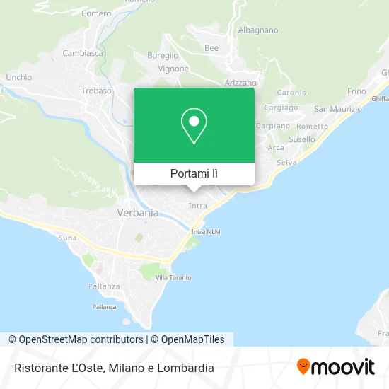 Mappa Ristorante L'Oste