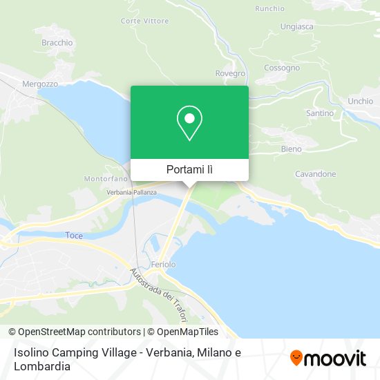 Mappa Isolino Camping Village - Verbania