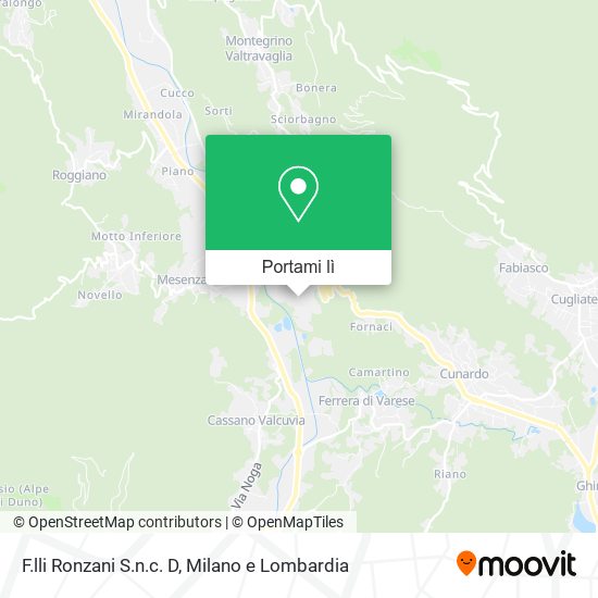 Mappa F.lli Ronzani S.n.c. D