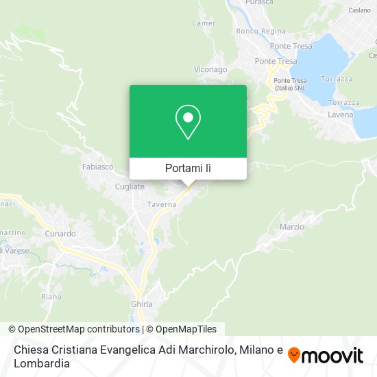 Mappa Chiesa Cristiana Evangelica Adi Marchirolo