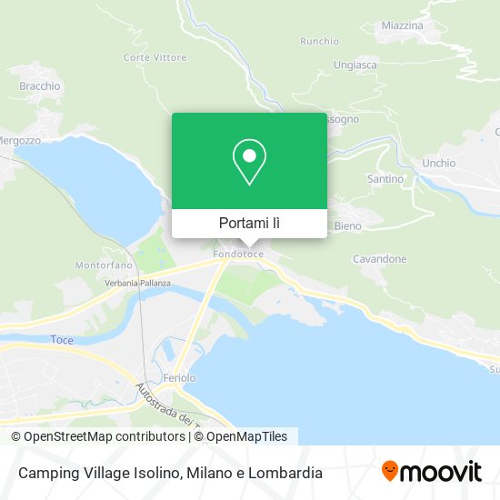 Mappa Camping Village Isolino