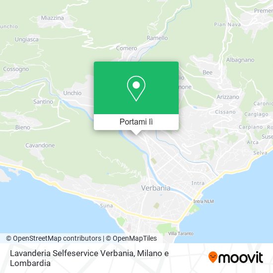 Mappa Lavanderia Selfeservice Verbania