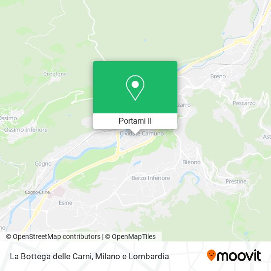 Mappa La Bottega delle Carni