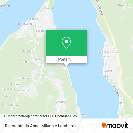 Mappa Ristorante da Anna