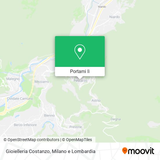 Mappa Gioielleria Costanzo