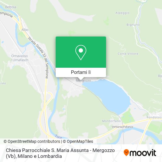 Mappa Chiesa Parrocchiale S. Maria Assunta - Mergozzo (Vb)