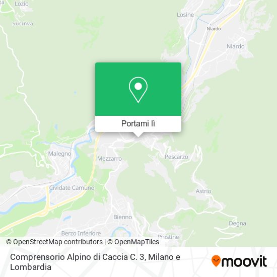 Mappa Comprensorio Alpino di Caccia C. 3