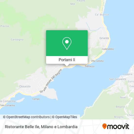 Mappa Ristorante Belle Ile