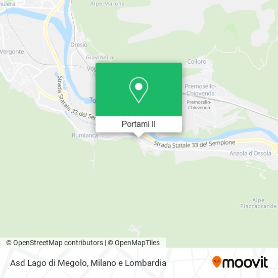 Mappa Asd Lago di Megolo